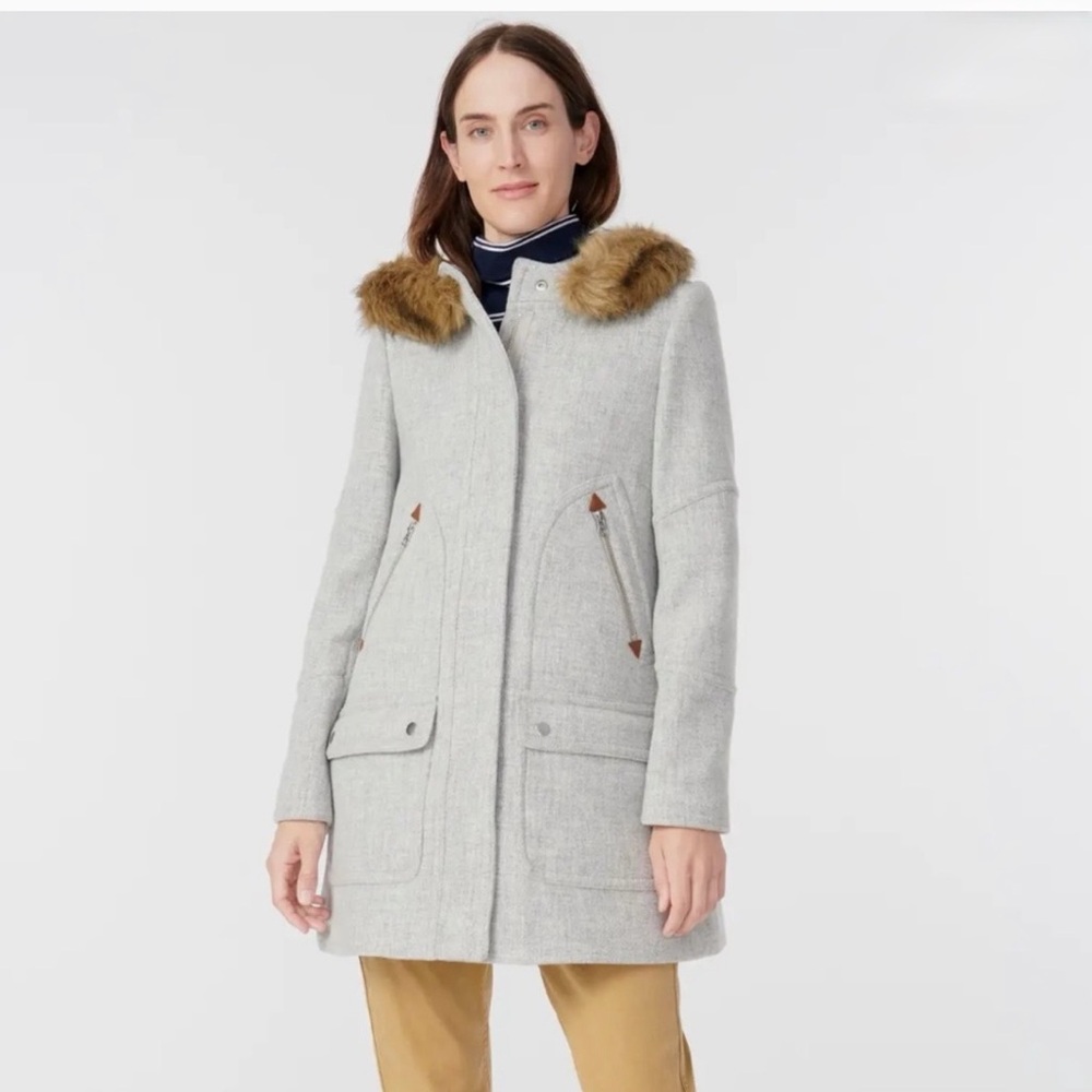 J. Crew Women's Heather Italian Wool Coat
